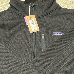 Patagonia Men's Black Zip-Up Sweater